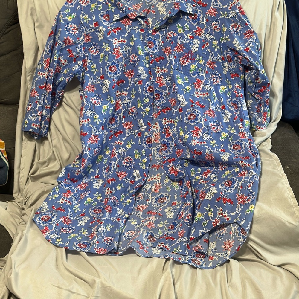 Ralph Lauren Blue Floral Shirt